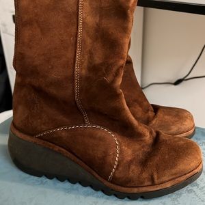 Fly London suede wedge